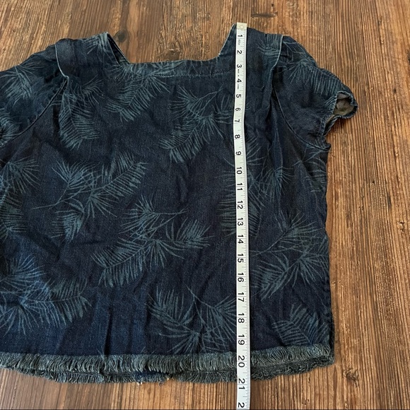 Fidelity Denim Corey Crop Tropical Drifter Size Medium - Picture 3 of 12